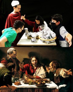 cena in Emmaus a confronto